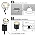 LED Deck Lights Recessed LED Deck Lighting 12V Low Voltage, 3000K Warm White, IP67 Waterproof, with Protective Shell for Indoor and Outdoor Garden, Patio, Steps, Driveway, Deck, Kitchen, Bathroom