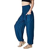 Tranquil Threads High-Waisted Boho Harem Yoga Pants for Women