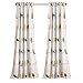 Lush Decor Rowley Birds Light Filtering Window Curtain Panels, Pair, 52