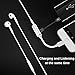 Excellenter Lightning to 3.5mm Headphone Jack Adapter, 2 in 1 Lightning Charger Earphone Adapter & Splitter, 2 in 1 Aux Audio and Charge Cable Music Adapter for Iphone X/8/7 (IOS 10.3 and later)