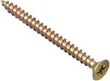 ForgeFix 5.0 x 60mm Single Thread Woodscrews Zinc Yellow Passivated Box 100 view 1
