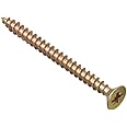 ForgeFix Multi-Purpose Single Thread Screws | 5.0 x 60mm | Zinc Yellow Passivated | Box 100