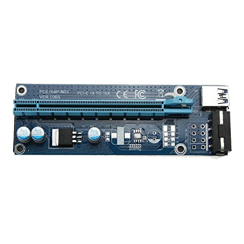 0.6m USB 3.0 PCI-E 1x to16x Extender Riser Card Adapter with SATA Power Cable - Thumbnail 6