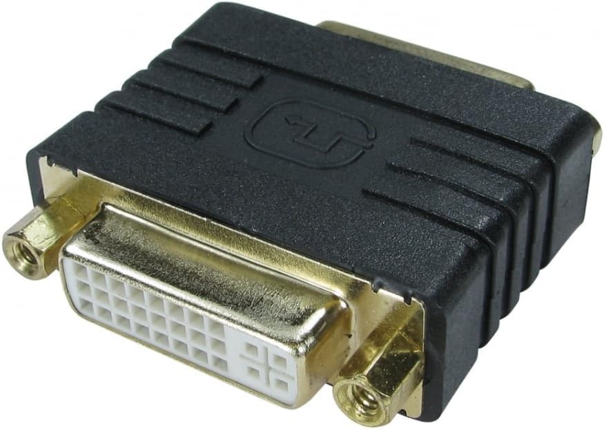 rhinocables - DVI-I Dual Link Coupler | Female Gender Changer Adapter | Gold Flashed Contacts for Durability | Connects Monitors, Projectors, HDTVs | Easy Installation