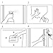 Best Home Fashion Non-Adhesive Frosted Privacy Window Film, 3 by 6.5-Feet, White