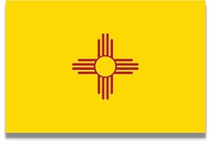 Magnet Me Up New Mexico US State Flag Magnet Decal, 4x6 Inches, Heavy Duty Automotive Magnet for Car, Truck SUV, any other Magnetic Surface, Collectible Souvenir, Show your State Pride, Crafted in USA