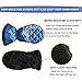 ZHUBANG Ice Scraper Mitt Snow Scraper Tool Car Truck Blue Ice Icing Scraper Plastic Blade Mini Waterproof Glove Kits for Windshield Window Snow