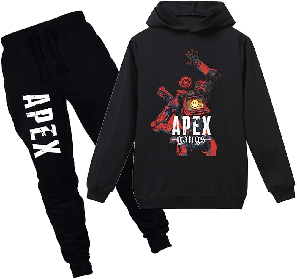 Apex Legends Pullover Long Sleeve Hooded Sweater and Long Pant 21 Pieces Clothes Outfit Sports 