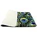 newplenty Doormat Entrance Floor Rug Indoor Mat Non-Slip Flannel for Bedroom Bathroom Living Room Kitchen Home Decorative 60x40CM (Peacock Feather)