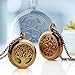 RoyAroma 2PCS Chocolate Color Aromatherapy Essential Oil Diffuser Necklace Pendant Locket Jewelry, 24