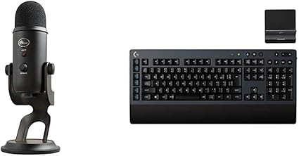Amazon Co Jp Blue Microphone マイク ロジクールg ゲーミングキーボード セット Bm400bk G613 パソコン 周辺機器