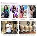 Donmily Hair Brazilian Virgin Human Hair Jerry Curly Pack of 3 Hair Weave Weft Extensions Natural Color 95-100g/Bundle (16 18 20, Natural Color)