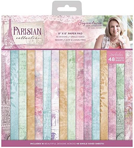 Sara Davies Parisian Signature Paper Craft Collection - 8 x 8" Paper Pad