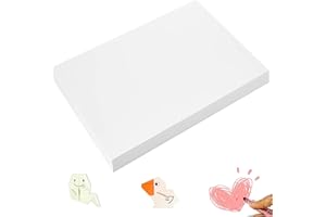 SHINOK 100 Sheets Arts Craft Paper for Drawing 12” x 17” White Construction Paper for Coloring, Creating, School Art Project Supplies, Standard Weight