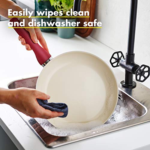 GreenPan Rio Healthy Ceramic Nonstick 8" and 10" Frying Pan Skillet Set