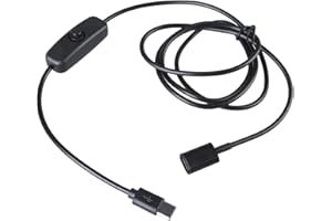 Type C Male to Female USB Switch Cable Extension 5V 3A Push Ink Switch Charging Only