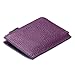 MEKU Womens Togo Leather Card Case Wallets Money Organizers Small Purse with Zipper Cash Holders for Lady (Purple)