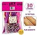 Bachelorette Party Supplies - 30 Straws, Confetti Pack and Bride Tattoo Pack - Perfect for Fun Bridal Party Decoration