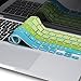 Kuzy - MacBook Keyboard Cover for Older Version MacBook Pro 13, 15, 17 inch and MacBook Air 13 inch, iMac Wireless Keyboard, Apple Computer Accessories Key Board Silicone Skin Protector - Ombre Green