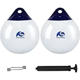 Boat Buoy Ball Anchor Buoy Float,9/12/15/18/25Inch Round Boat Fender Ball | Boat Mooring Buoy Ball,Inflatable Dock Bumper Ball Boat Buoy Bumper for Docking/Anchor,Marine Grade Soft Vinyl Protect Boat