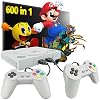 Fadist Retro Game Console, Built in 600 Games, Classic Video Game Console, with 2 Classic Controllers, AV Output Plug…