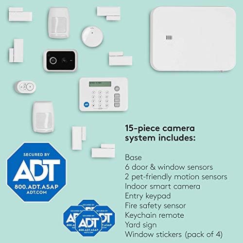 ADT DIY LifeShield 15Piece Easy, Smart Home Security System Optional
