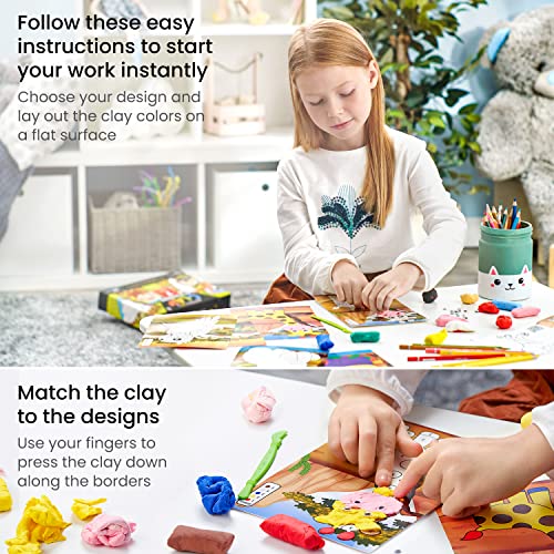 Arteza Kids Air Dry Clay, 35 Clay Bars, Safari Modeling Clay for Kids