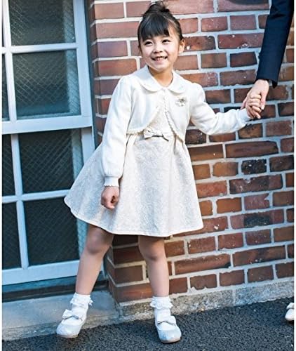 Amazon エニィファム キッズ Any Fam Kids Kids セレモニー 40 ミニ裏毛レースボンディング ワンピース アイボリー系 110 ファッション小物 通販