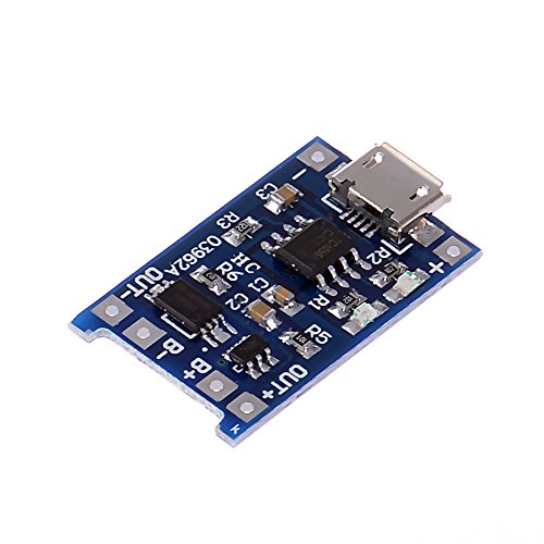 Anmbest TP4056 Micro USB Open Source 5V 1A 18650 Standalone Linear Lithium Battery Charger Over Charge Discharge Protection Integrated Board(Pack of 10) - Thumbnail 5