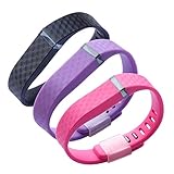 Generic Replacement Wrist Band for Fitbit Flex with Secure Fasteners Sleeve and Metal Clasps Small Pack of 3