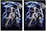 REAP IT - 100 Shuffle-Tech GLOSS Finish Reaper Sleeves by MAX PRO (fits Magic / MTG, Pokemon Cards) ...