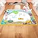 Scientoy Doodle Mat, Water Drawing Mat (40x30 inches), Mess Free Magic Mat with 3 Magic Pens, 4 Stamps, 25 Packed Drawing Accessories for Boy and Girl, Best Paint Board Toy, Gift for 1 2 3 4 5