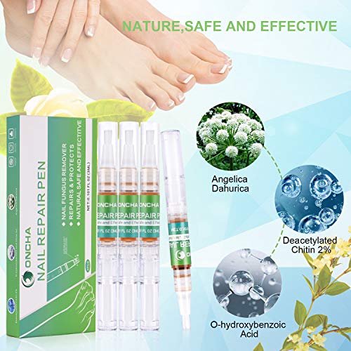 Nail Repair Pen 4 Pack,Toenail Treatment,Toenail Care,Solution Repairs & Protects from