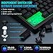 Giixer RGB Gaming Keyboard, TKL Keyboard LED Backlit Illuminated Computer Keyboard USB Wired Membrane Keyboard with Water-Resistant and Adjustable Lighting for PC Laptop Gamers, Black (RGB 87key)thumb 4