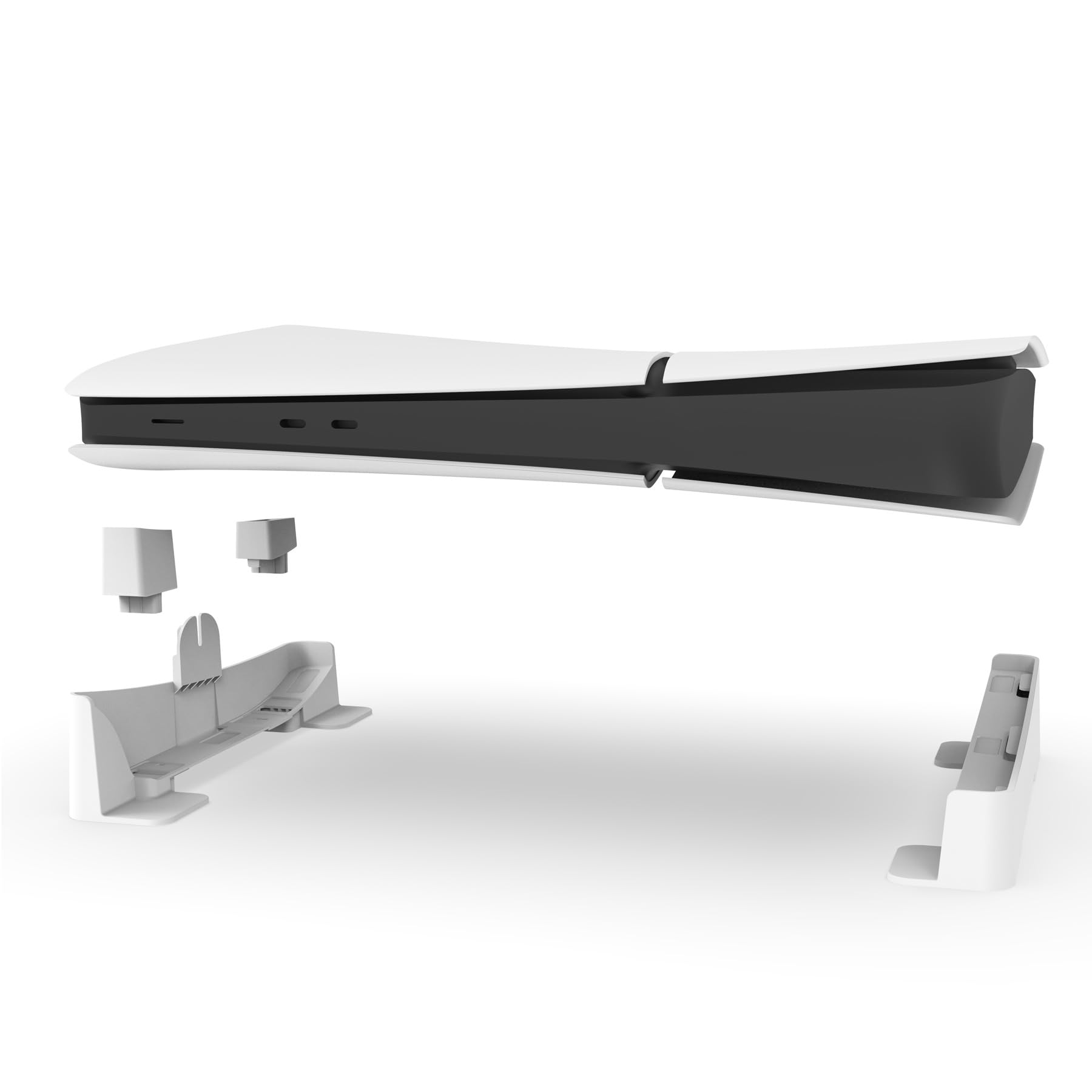 Horizontal Stand for PS5 Slim/PS5 Pro, Base Stand Accessories for PlayStation 5 Disc & Digital Editions (NOT for Original Version)
