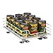 Household Essentials Glidez Paint-Finished Steel Pull-Out/Slide-Out Storage Organizer with Plastic Liner - Under Cabinet or Wire Shelf Use - 1-Tier Design - Fits Standard Size Cabinet or Shelf, White