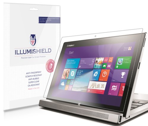 iLLumiShield - Lenovo Miix2 11.6 Screen Protector Japanese Ultra Clear HD Film with Anti-Bubble and Anti-Fingerprint – High Quality (Invisible) LCD Shield – Lifetime Replacement Warranty – [2-Pack]