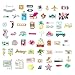 Cute Travel, Beach and Tropical Vacation Stickers for Scrapbooking and Laptop by Navy Peony (72 Pieces)