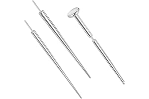 PunkTracker 14g/16g/18g/20g ASTM F136 Titanium Piercing Kit Taper Insertion Pin for Threadless Push In Tragus Helix Lip Nose Helix Piercing Jewelry Cartilage Earrings Labret Studs Nose Stud Stretcher