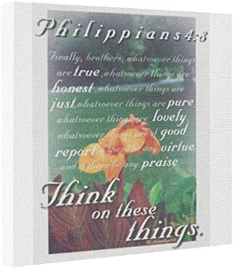 Funny ship Think On These Things Abstract Art Canvas Philippians 4 Canvas Art Flora