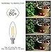 SHINE HAI Candelabra LED Filament Bulbs 40W Equivalent, 2700K Chandelier B11 LED Bulb E12 Base Decorative Candle Light Bulb, Pack of 12