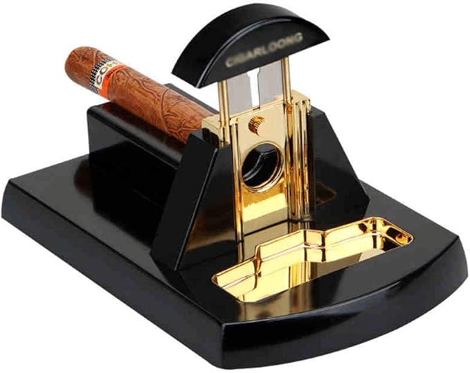 Metal Stainless Steel Cigar Cutter Cigar Desktop Solid Wood Cigar
