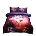 A Nice Night Galaxy Wolf Printed Comforter Set