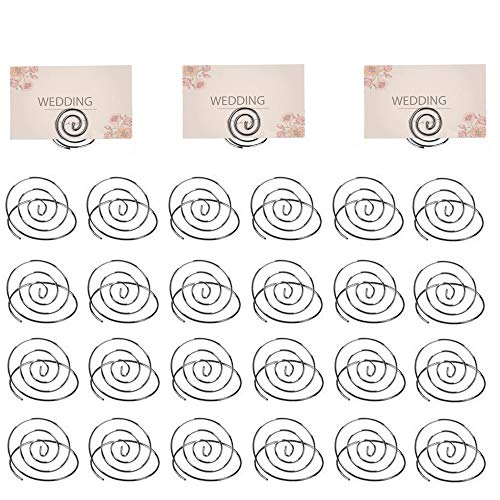 image for HOHIYA Wire Place Card Holder Table Number Holder Stand Memo Note Name