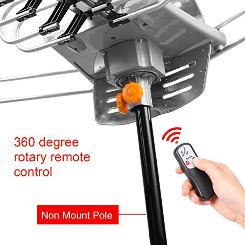TV-AntennaSobetter-Amplified-Outdoor-150-Mile-Range-Digital-TV-Antenna-with-UHFVHFFM-360Rotation-High-Performance-Outdoor-Antenna-for-digital-TV33-Feet-Coax-cable4K-ready