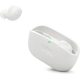 JBL Vibe Buds 2 - Noise Cancelling Earbuds - White | JBL Pure Bass sound, Active Noise Cancelling with Smart Ambient, 4 mics for crisp, clear calls, Water and dust resistant