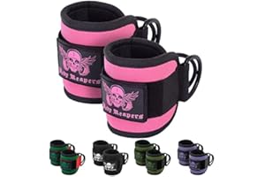 Body Reapers Gym Ankle Straps for Cable Machines Women, Adjustable Ankle Straps for Working Out, Neoprene Padded for Glute kickbacks & Lower Body Exercises, Ankle Cuffs for Men & Women Gym Accessories