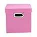 Household Essentials Cube Set with Lids, Pink, 2-Pack