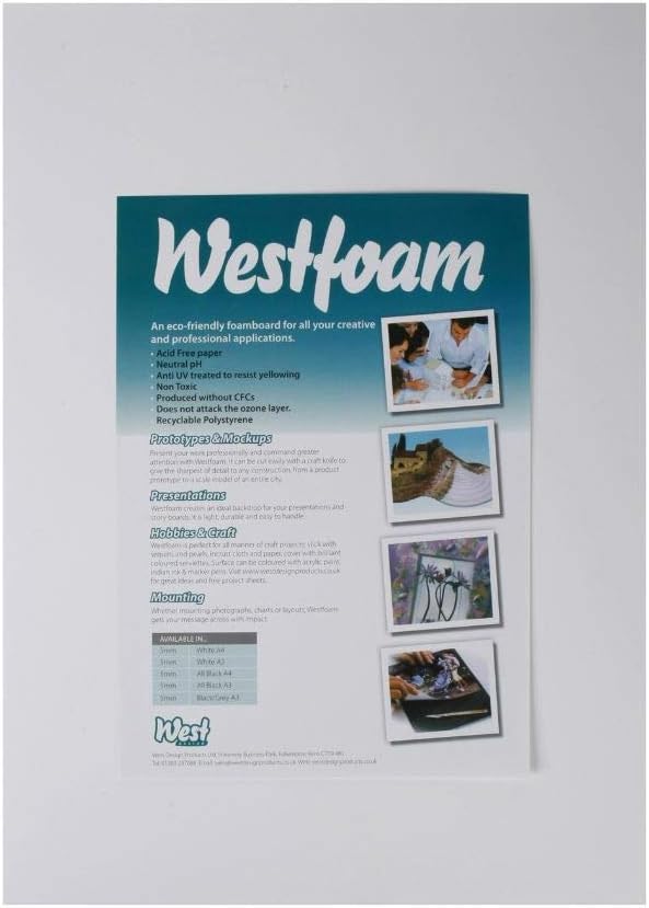 Westfoam A3 Foamboard - White (Pack of 5 Sheets)