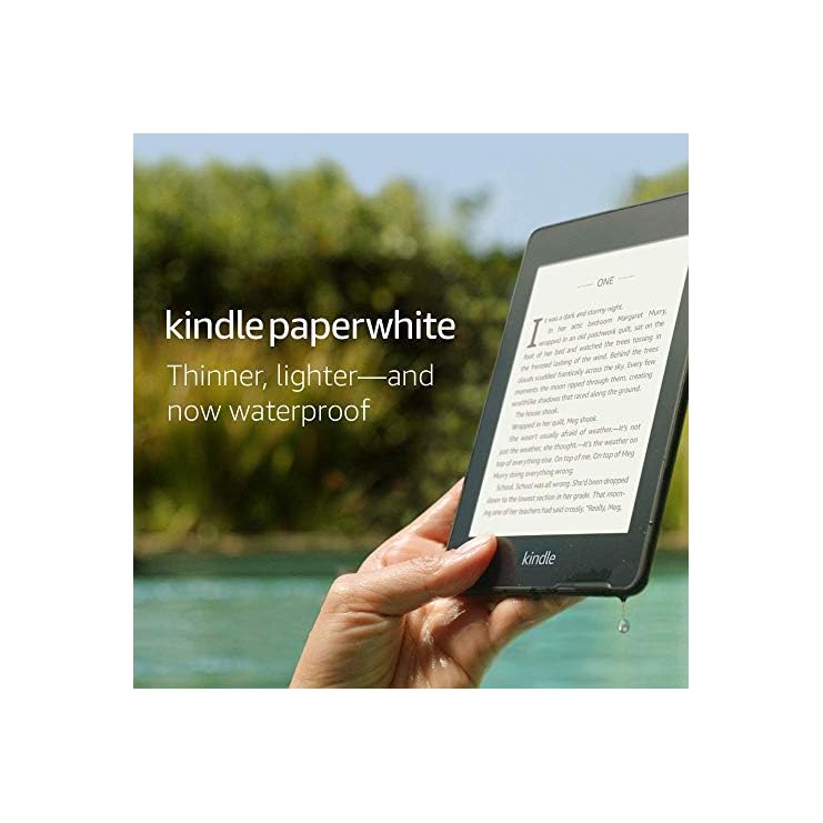 Kindle Paperwhite Now Waterproof with more than 2x the Storage Ad